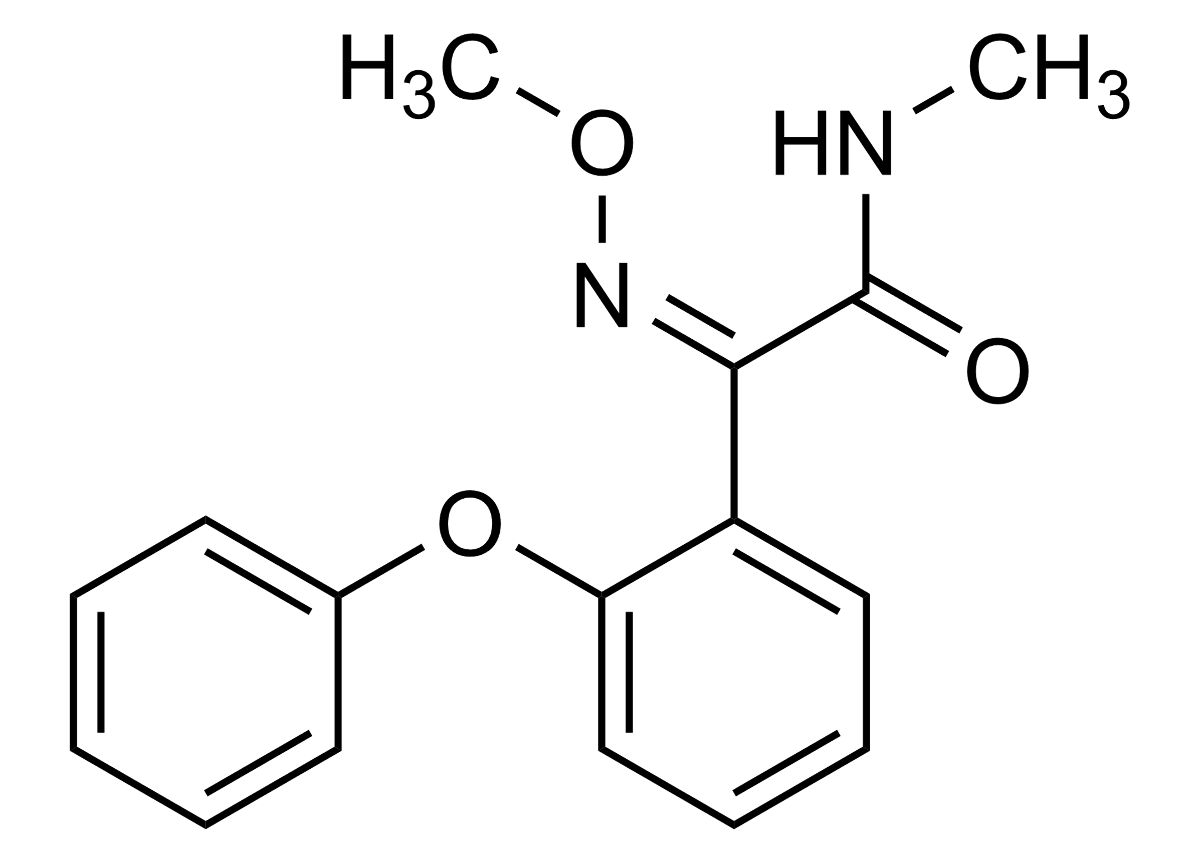 Z Metominostrobin reference standard molecular structure (CAS 133408-51-2) for LC-MS/MS and GC-MS calibration