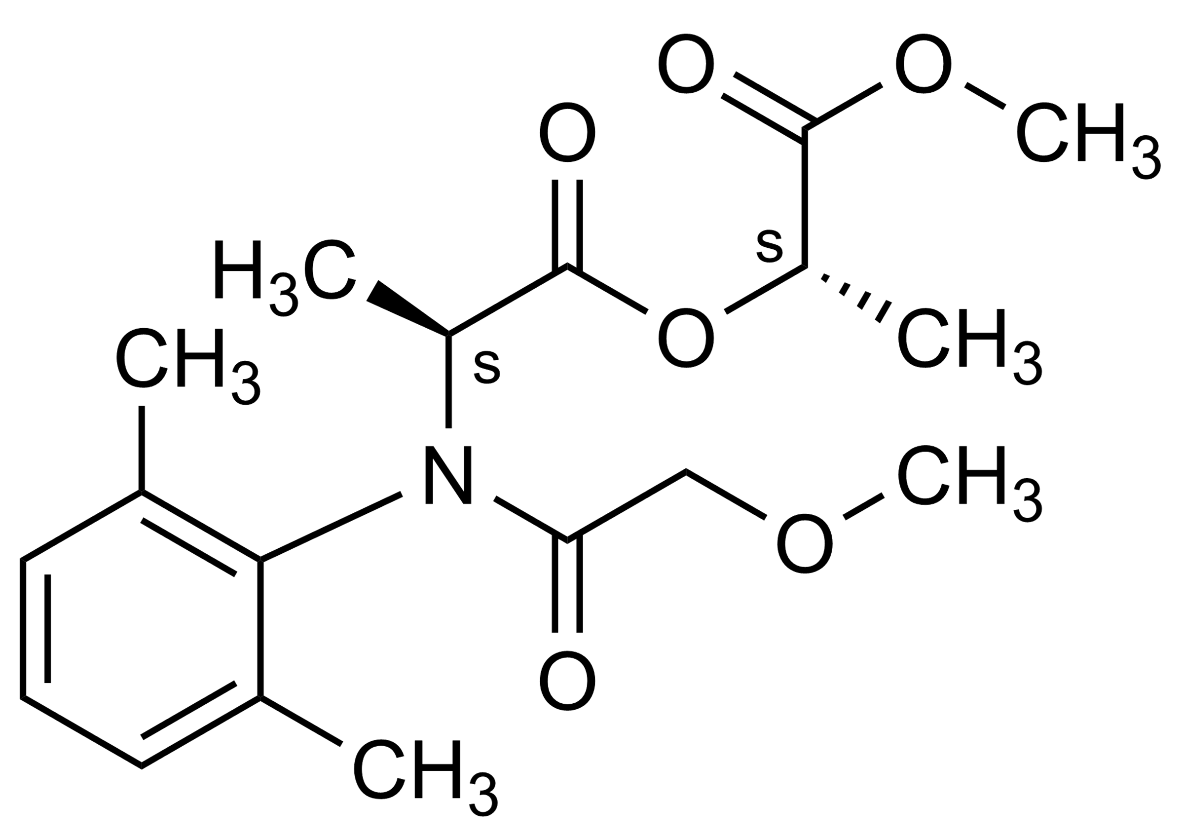 SS Metalaxyl Metabolite CGA 226048 reference standard molecular structure for LC-MS/MS and GC-MS analysis