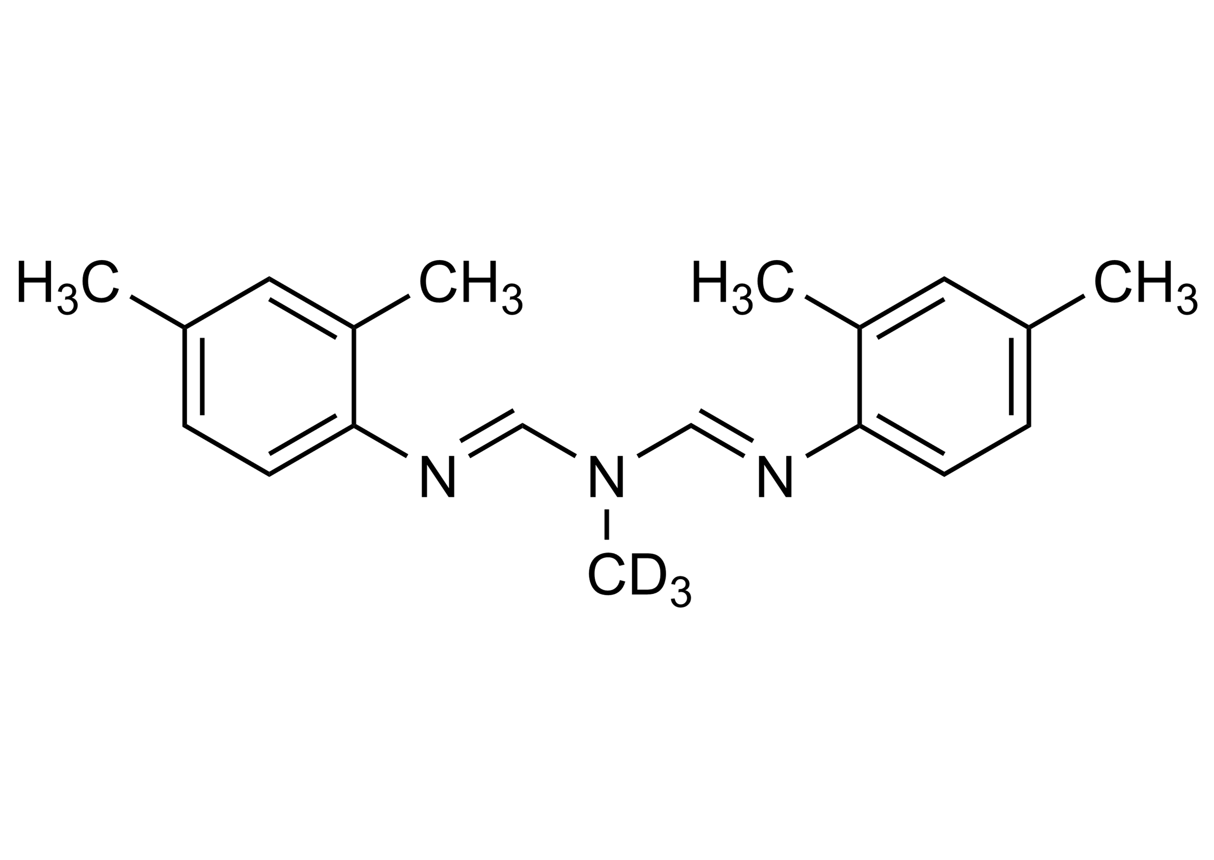 Amitraz D3 reference standard molecular structure for LC-MS/MS and GC-MS analysis