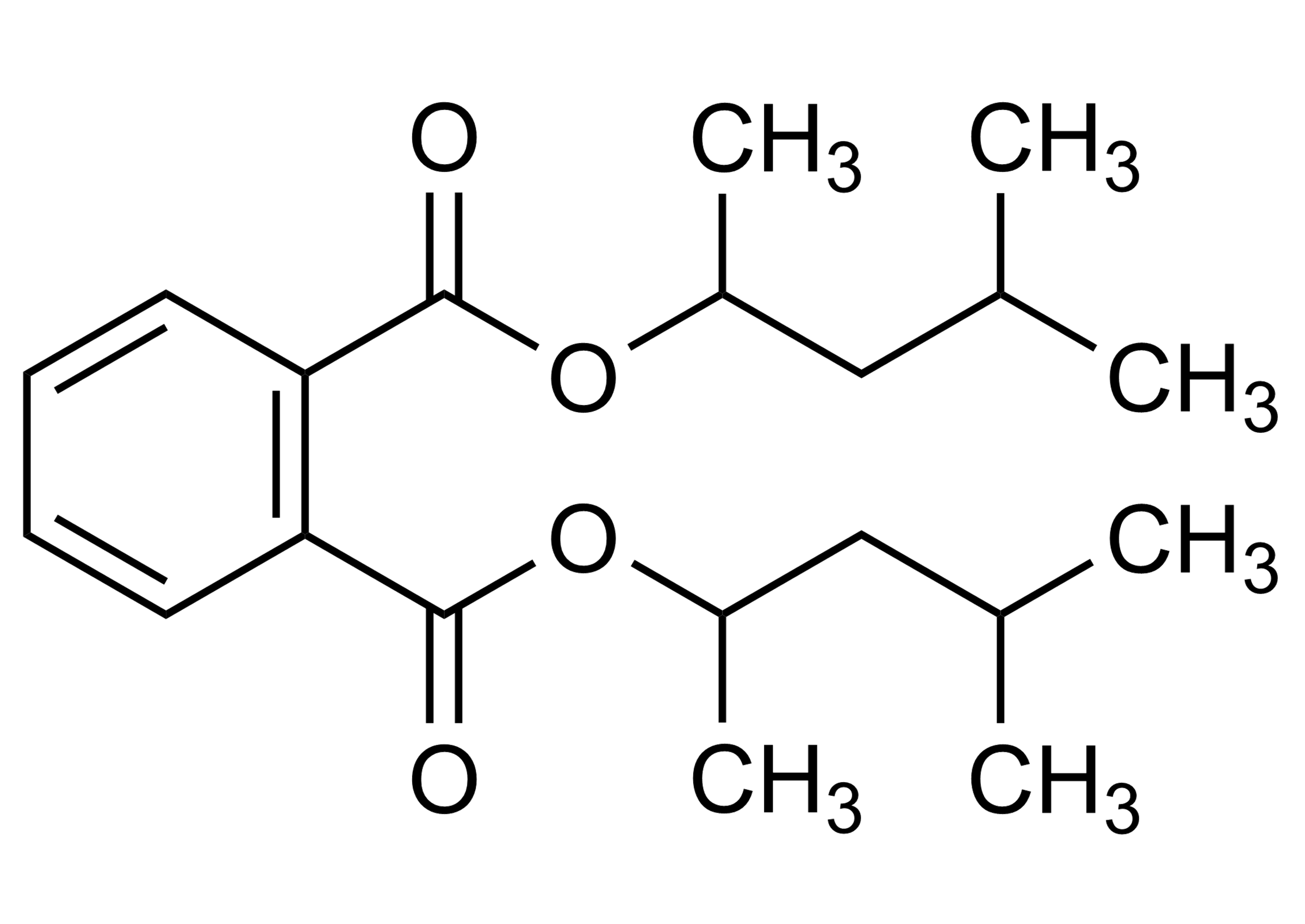 Molecular structure of Bis(4-methylpent-2-yl)phthalate reference standard for LC-MS/MS and GC-MS