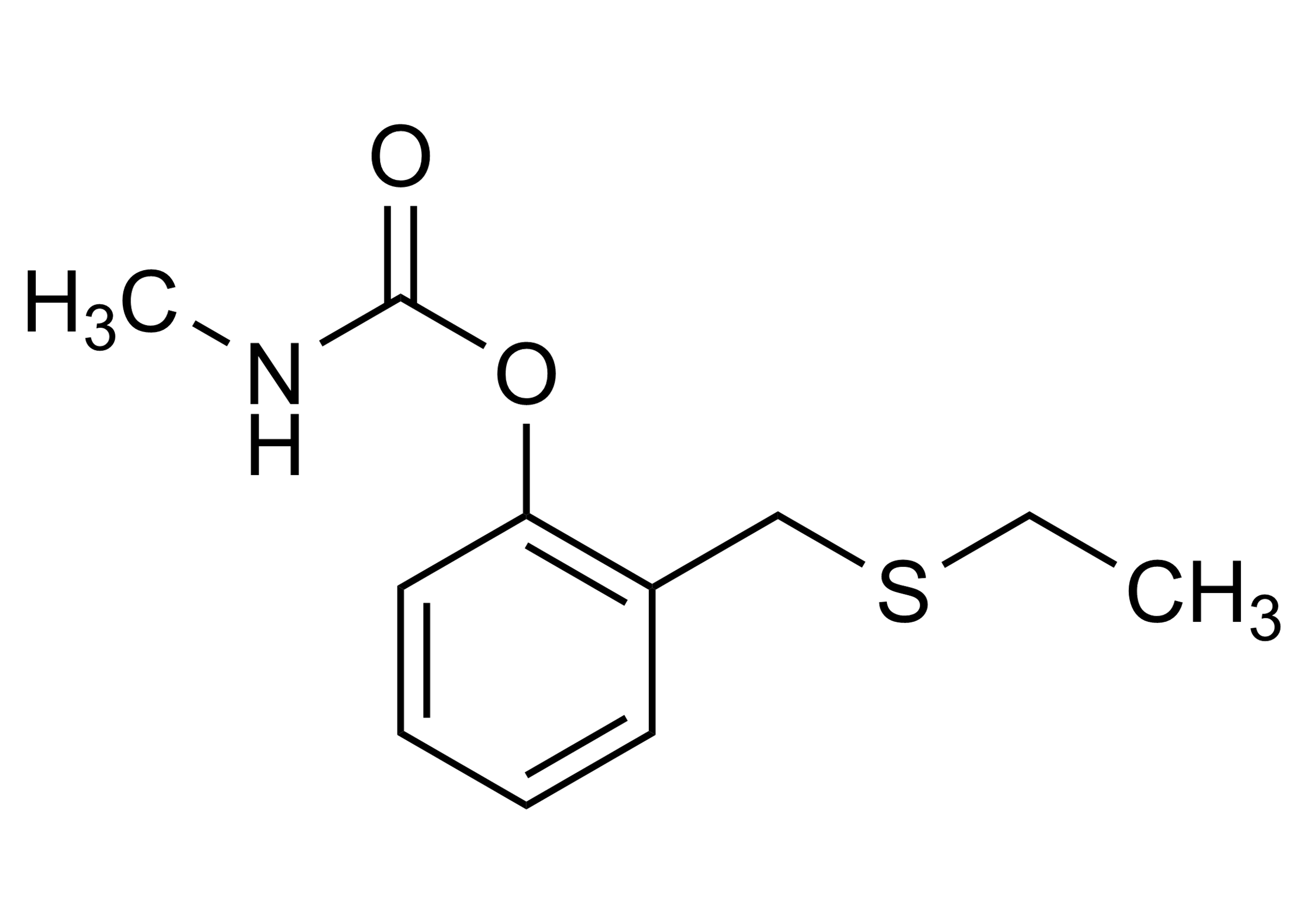 Ethiofencarb reference standard molecular structure (CAS 29973-13-5)