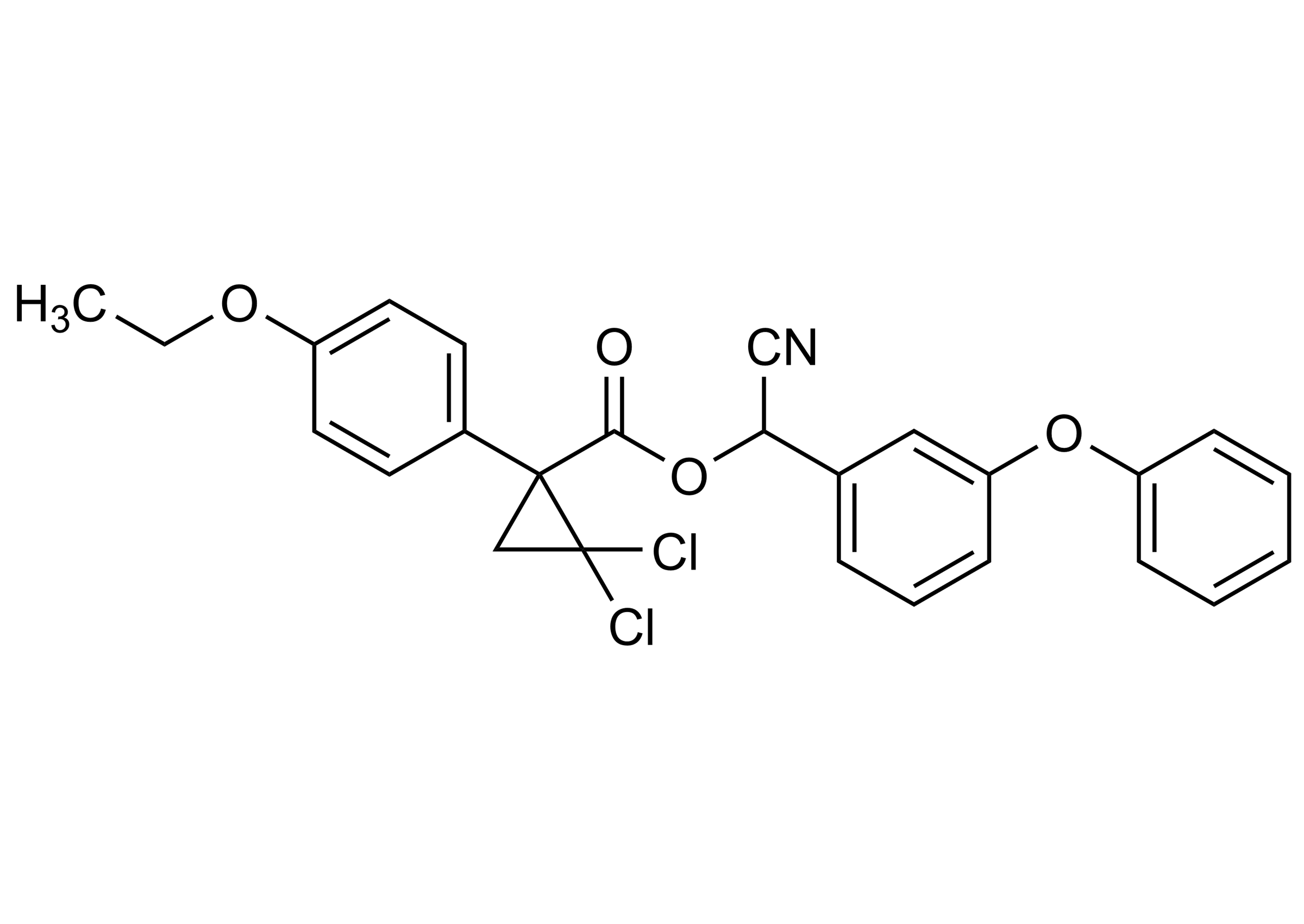 Cycloprothrin molecular structure reference standard for LC-MS/MS and GC-MS
