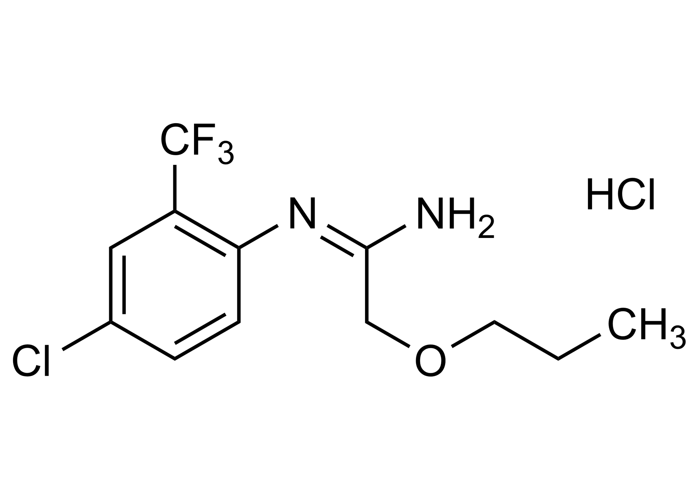 Triflumizole-amino hydrochloride molecular structure reference standard for LC-MS/MS and GC-MS pesticide residue analysis