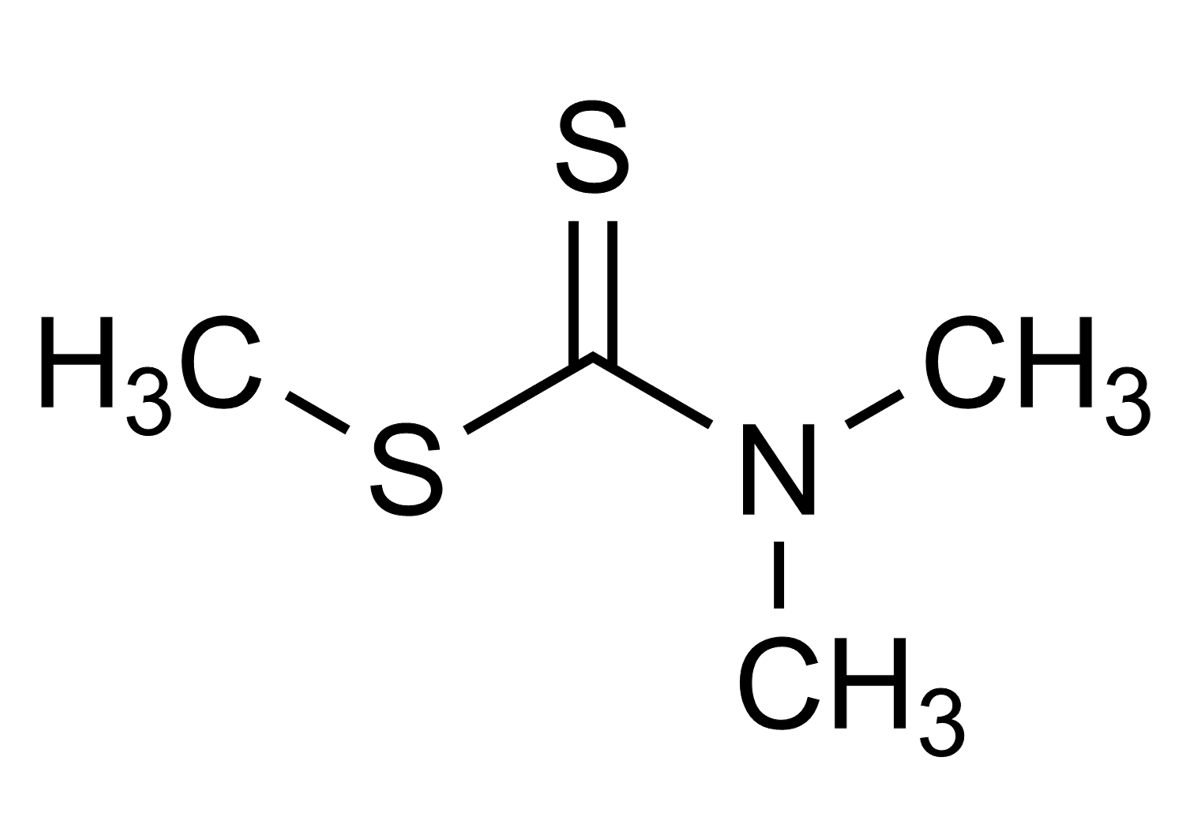 Methyl dimethyldithiocarbamate DDMe reference standard molecular structure (CAS 3735-92-0)