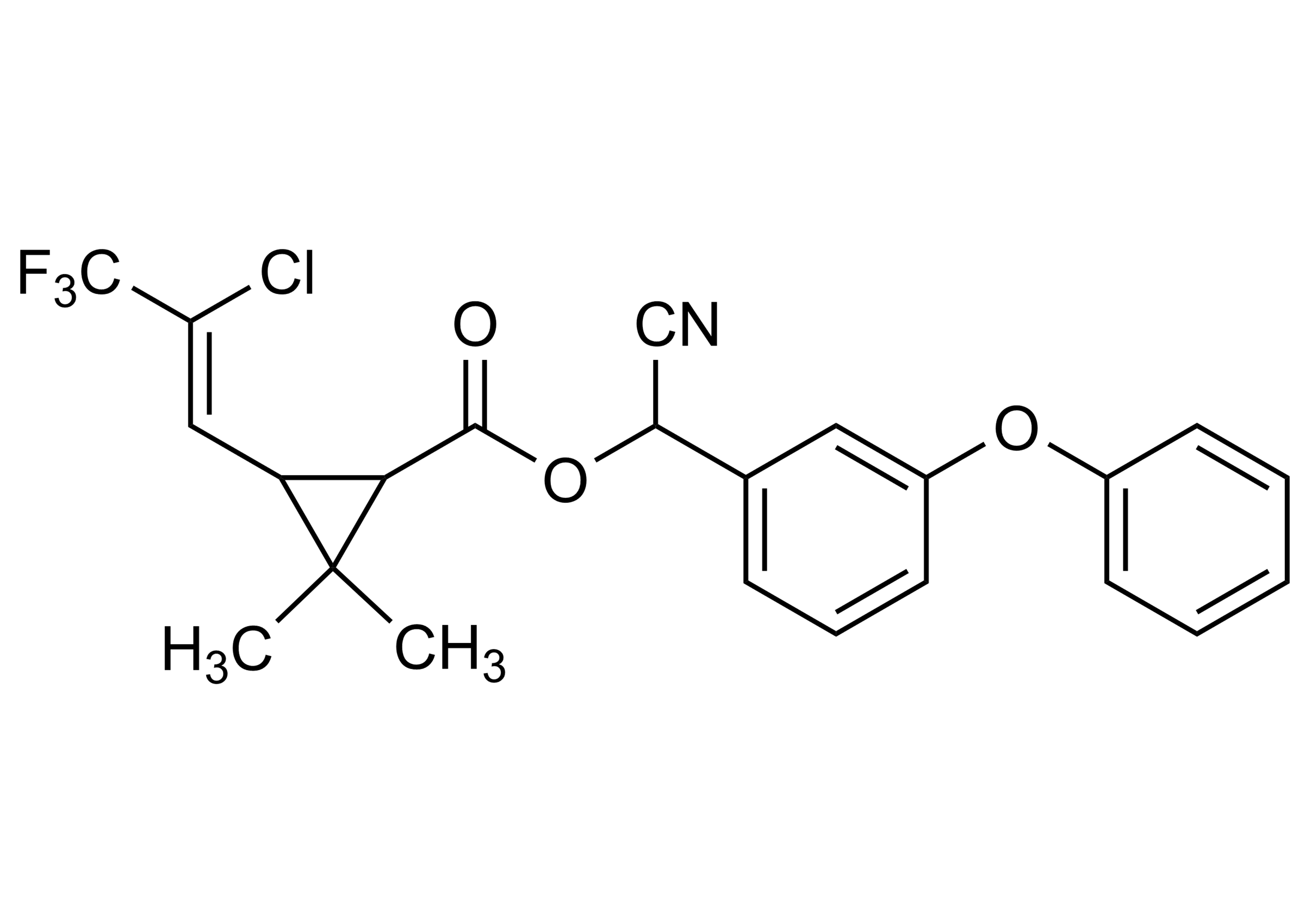 Cyhalothrin reference standard for LC-MS/MS and GC-MS calibration (CAS 68085-85-8)