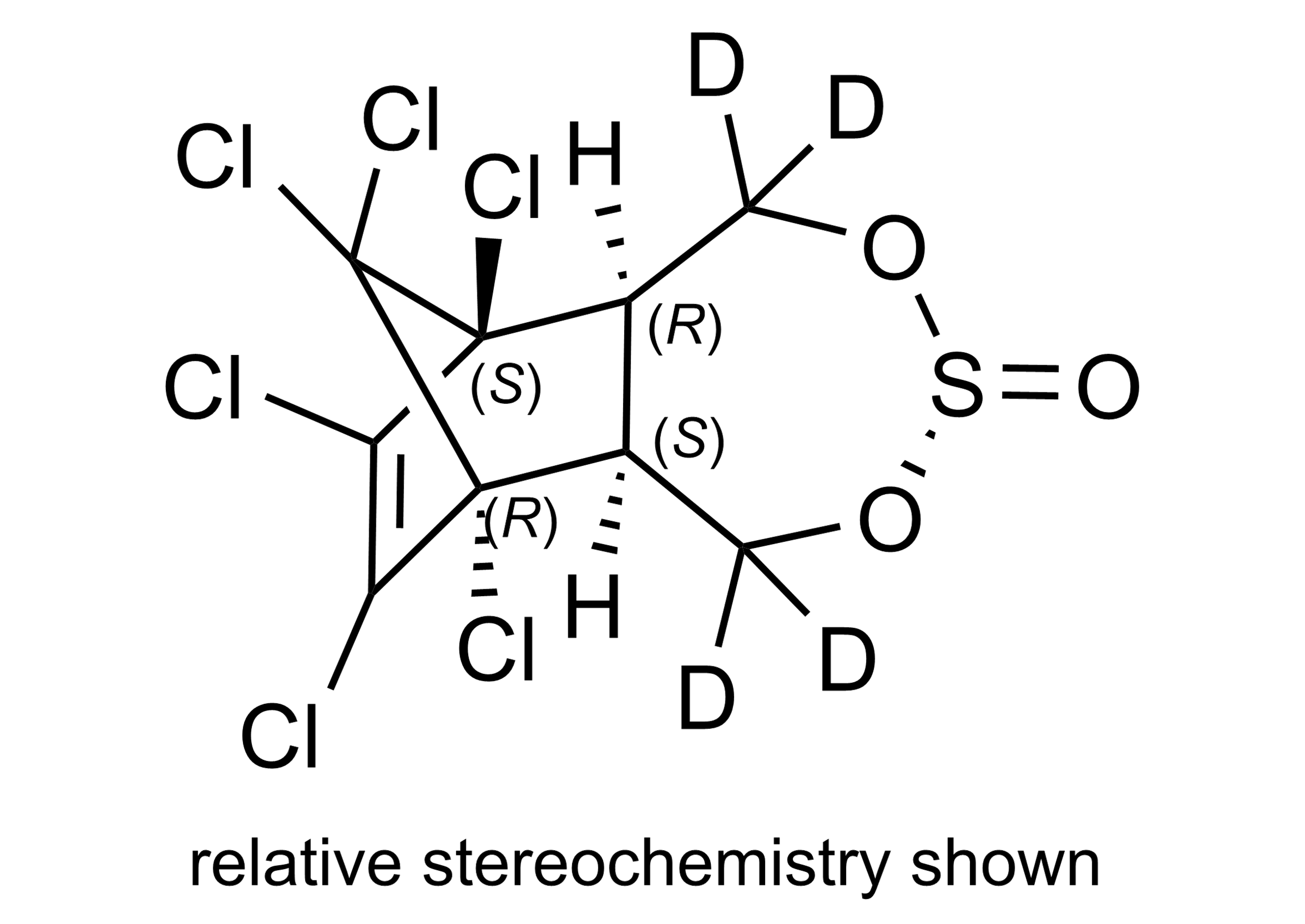 beta-Endosulfan-D4 molecular structure reference standard for LC-MS/MS and GC-MS