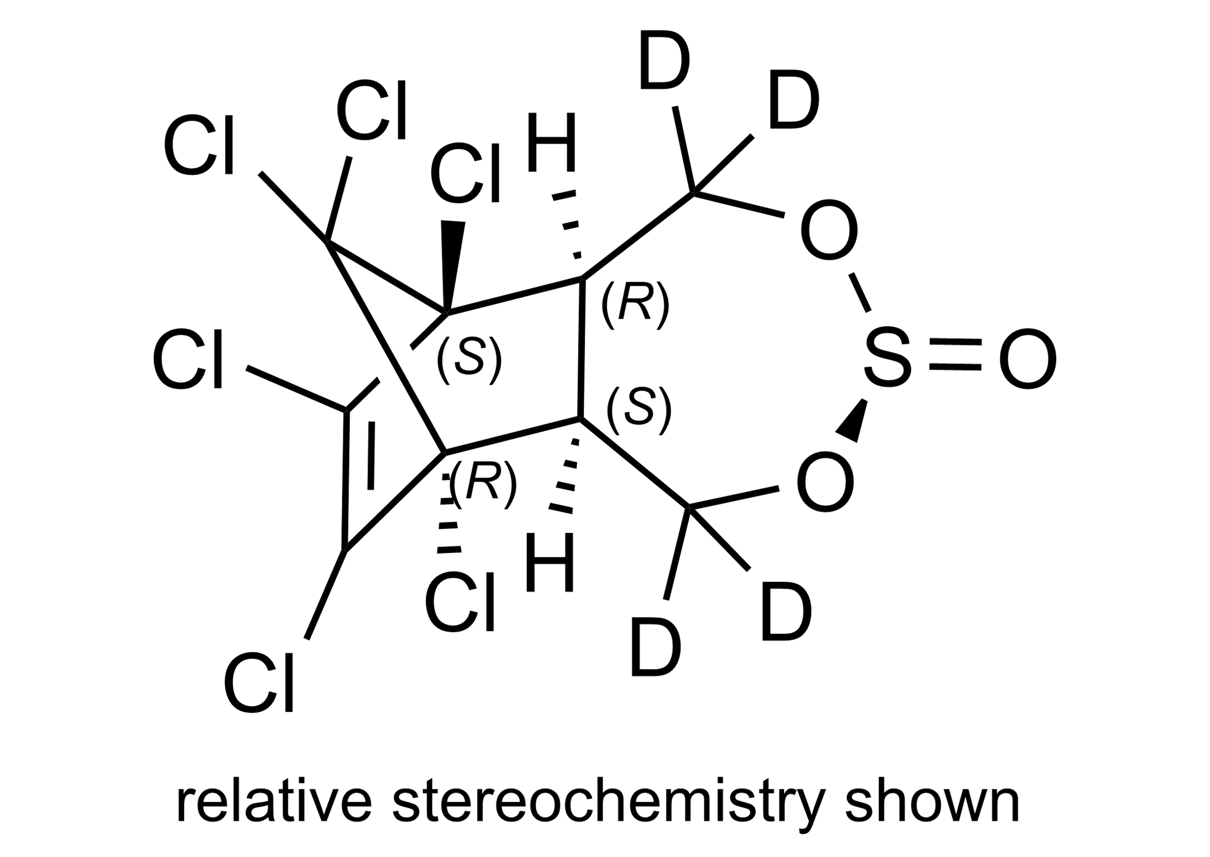 alpha Endosulfan D4 molecular structure reference standard for LC-MS/MS and GC-MS