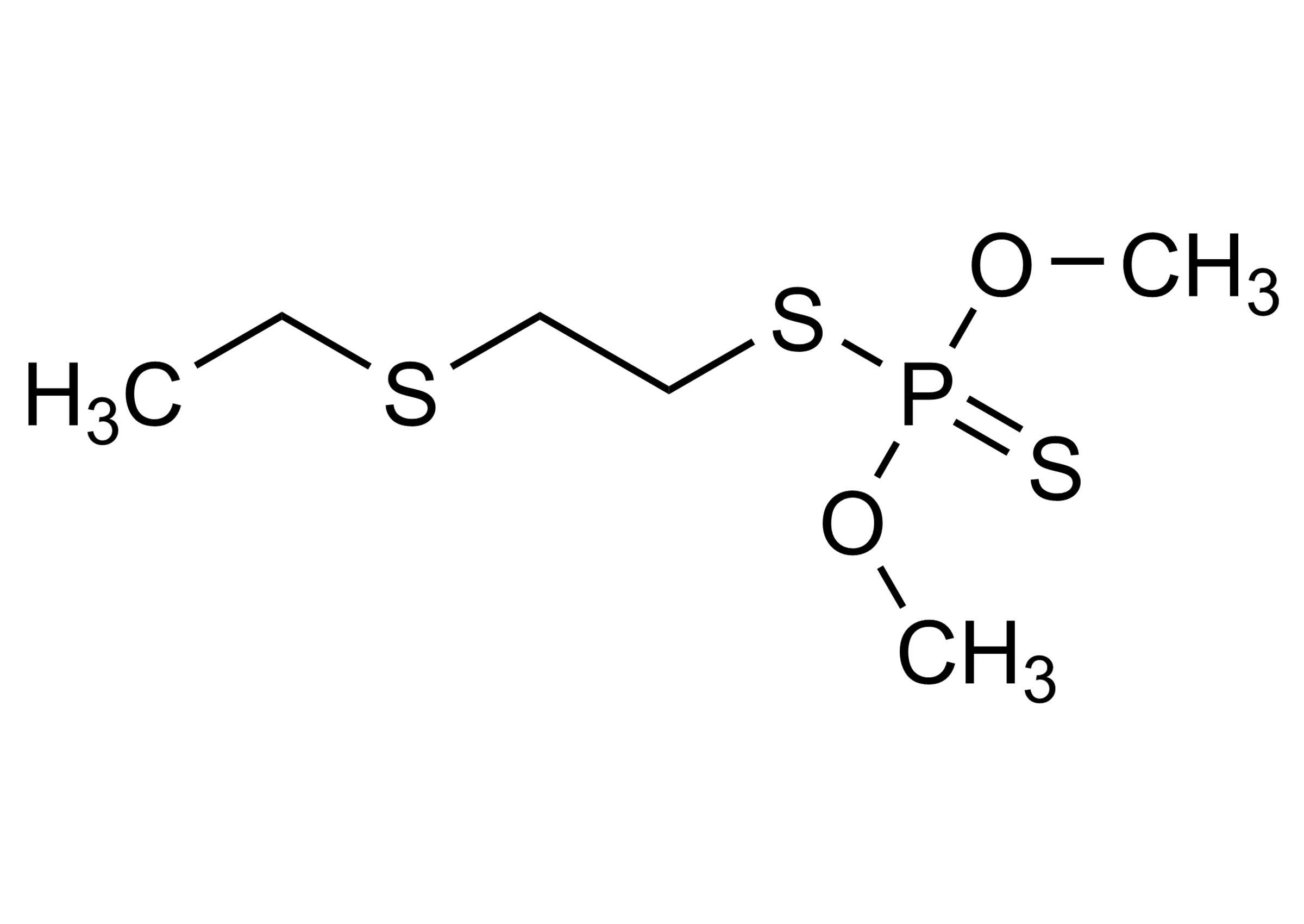 Thiometon reference standard molecular structure (CAS 640-15-3) for LC-MS/MS and GC-MS