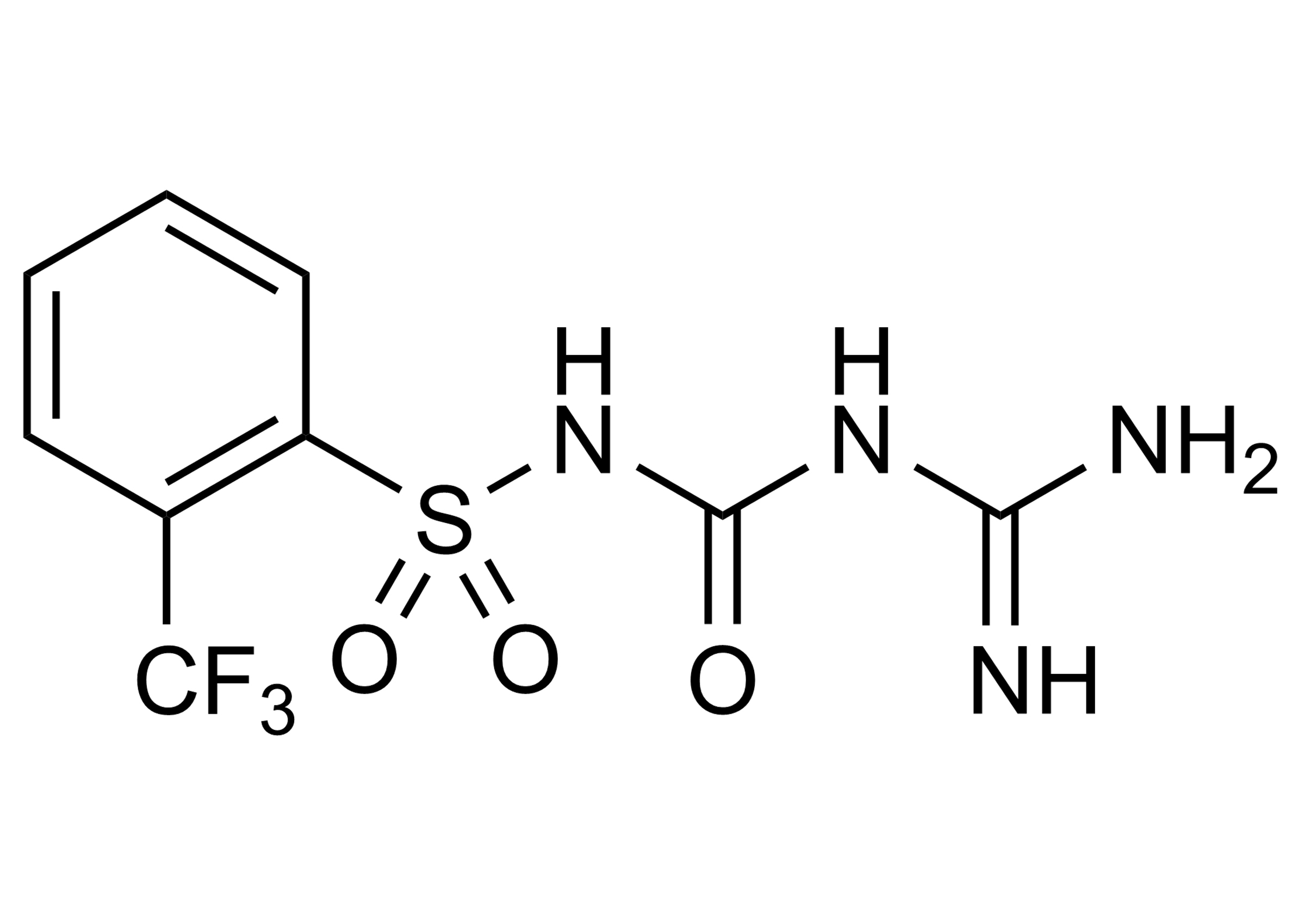 Molecular structure of Tritosulfuron Metabolite BH635-3 reference standard (CAS 1418095-30-3)