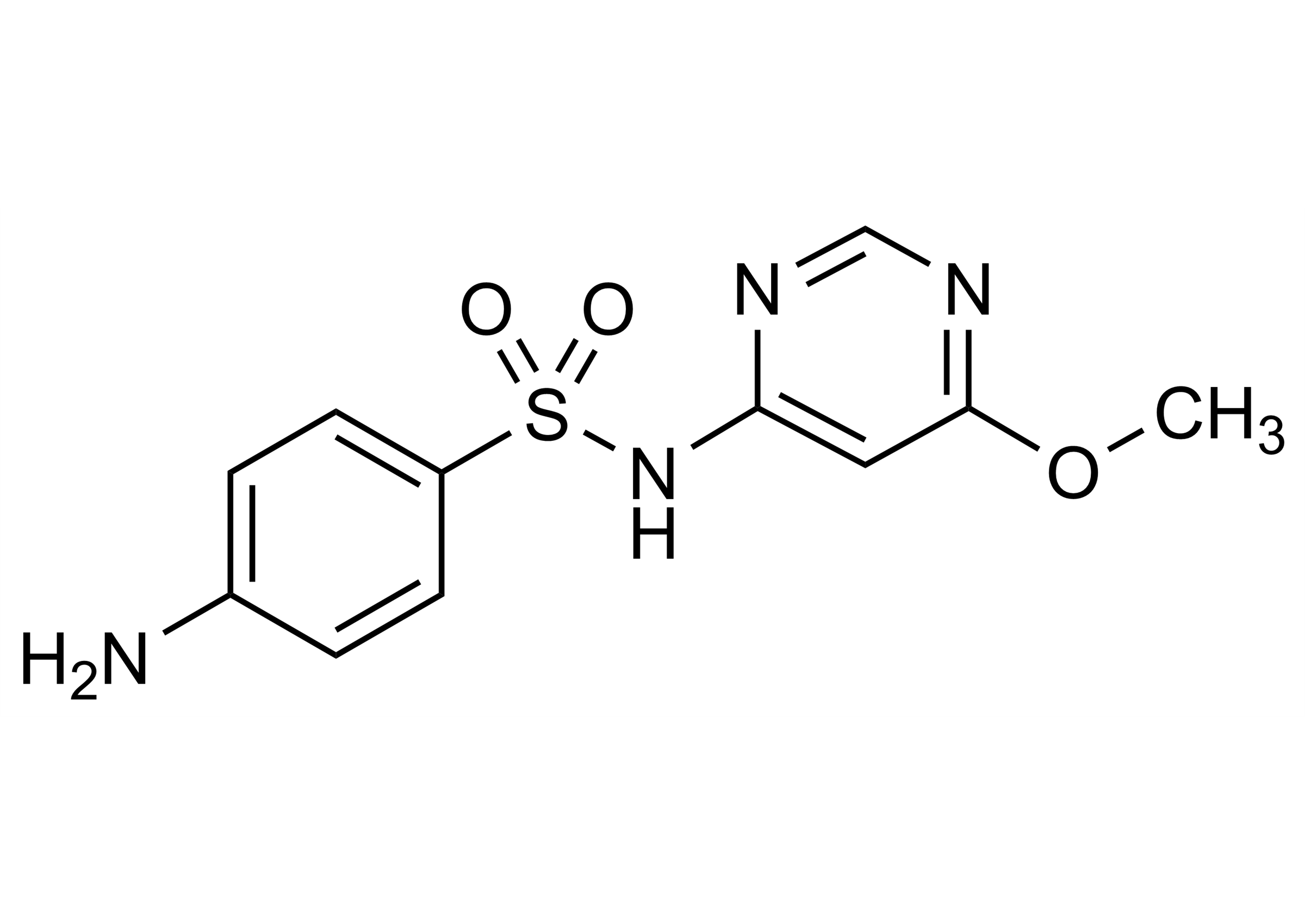 Sulfamonomethoxine molecular structure reference standard for LC-MS/MS and GC-MS
