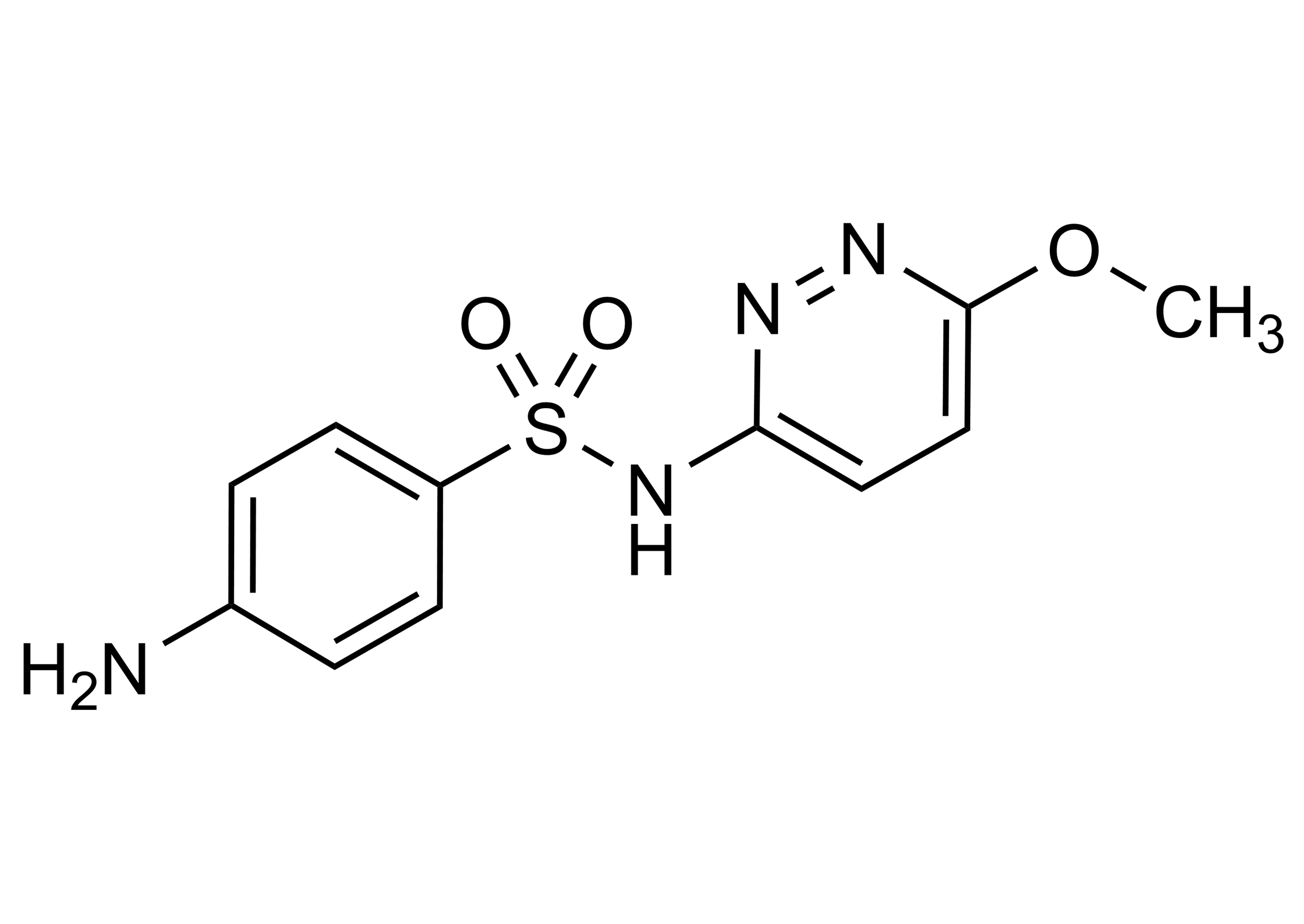 Sulfamethoxypyridazine reference standard molecular structure CAS 80-35-3