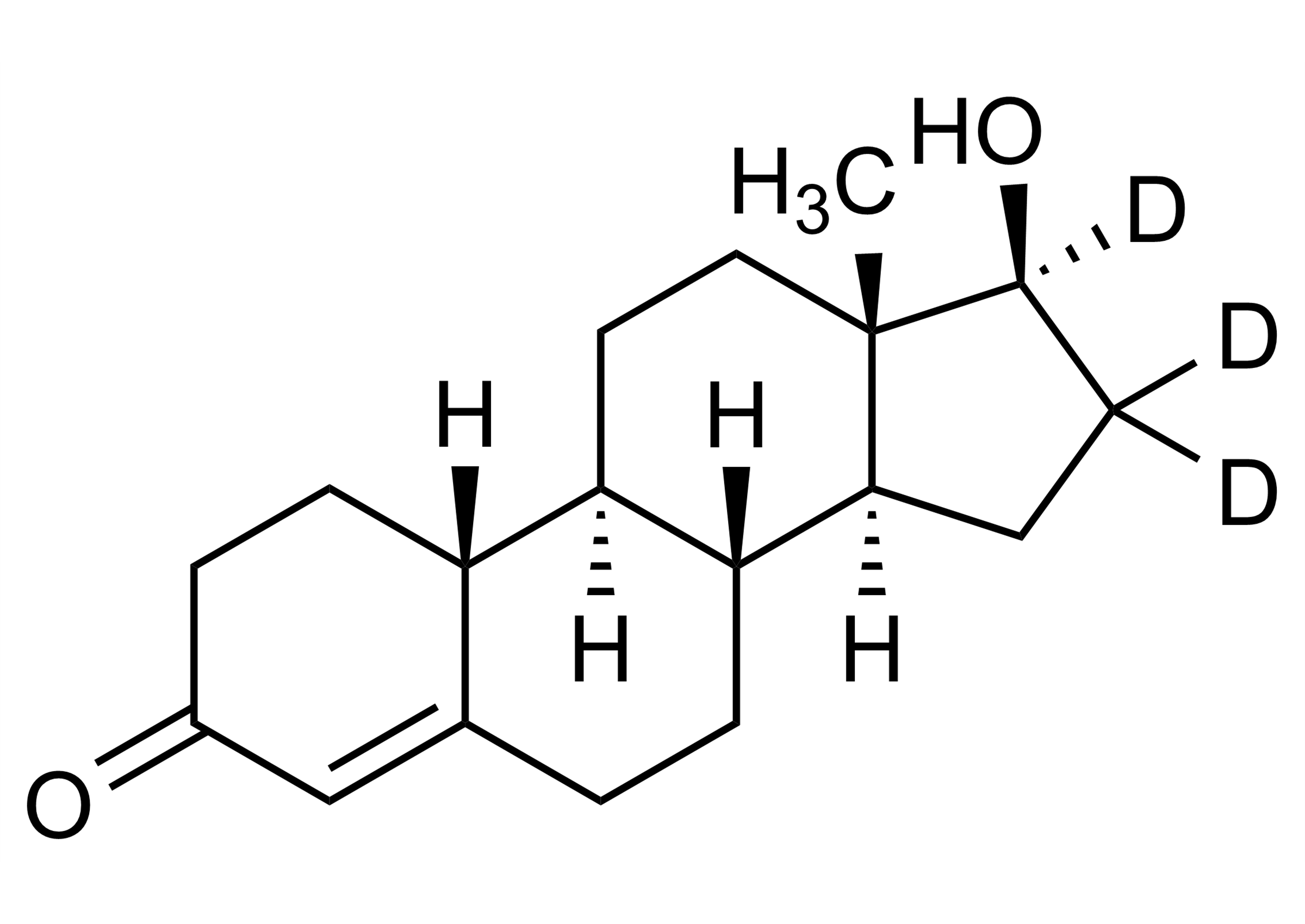 Nortestosterone D3 Nandrolone D3 reference standard molecular structure (CAS 120813-22-1)