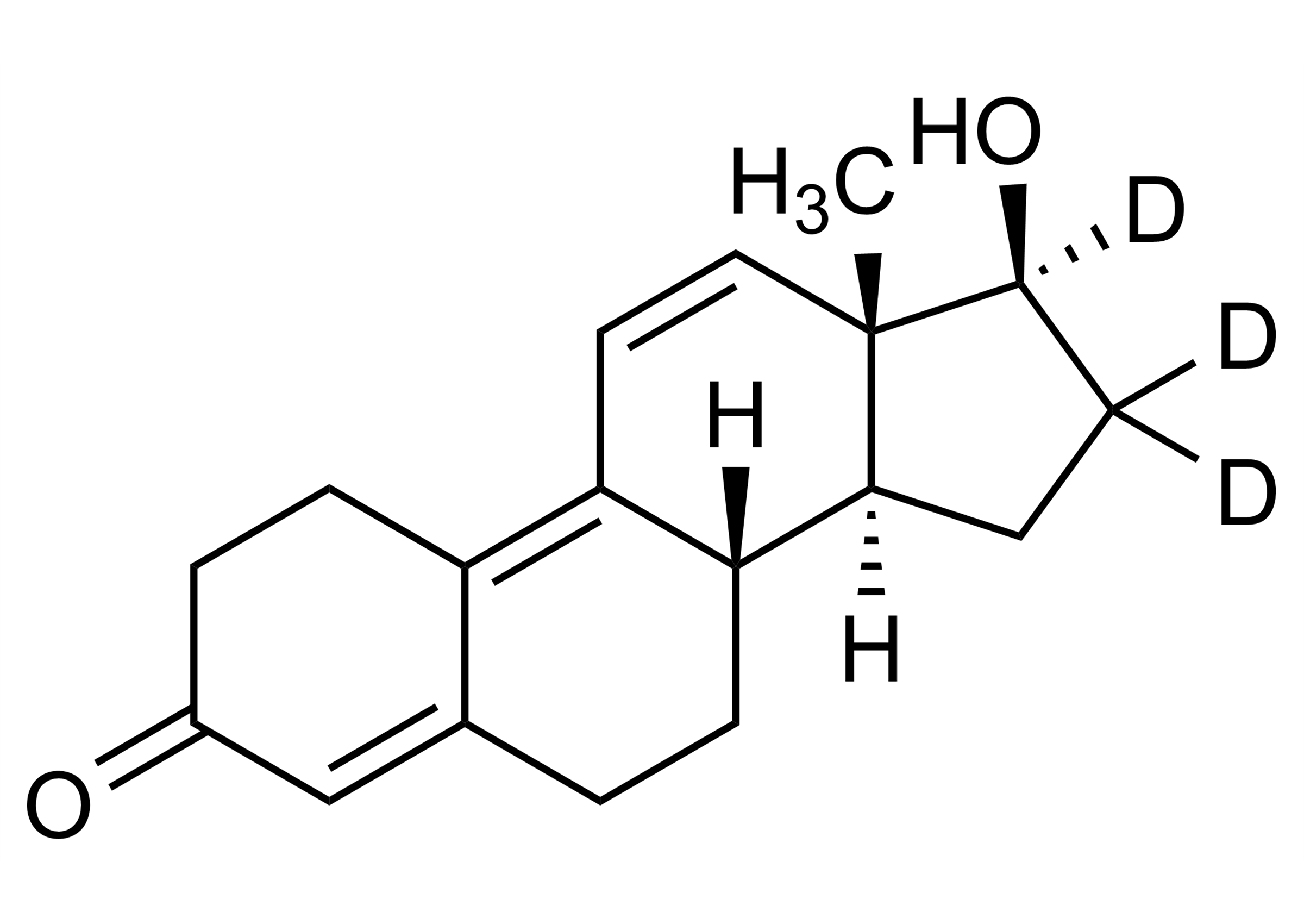 Trenbolone D3 Reference Standard Structure Trenbolone D3 reference standard molecular structure (CAS 2026642-62-4)