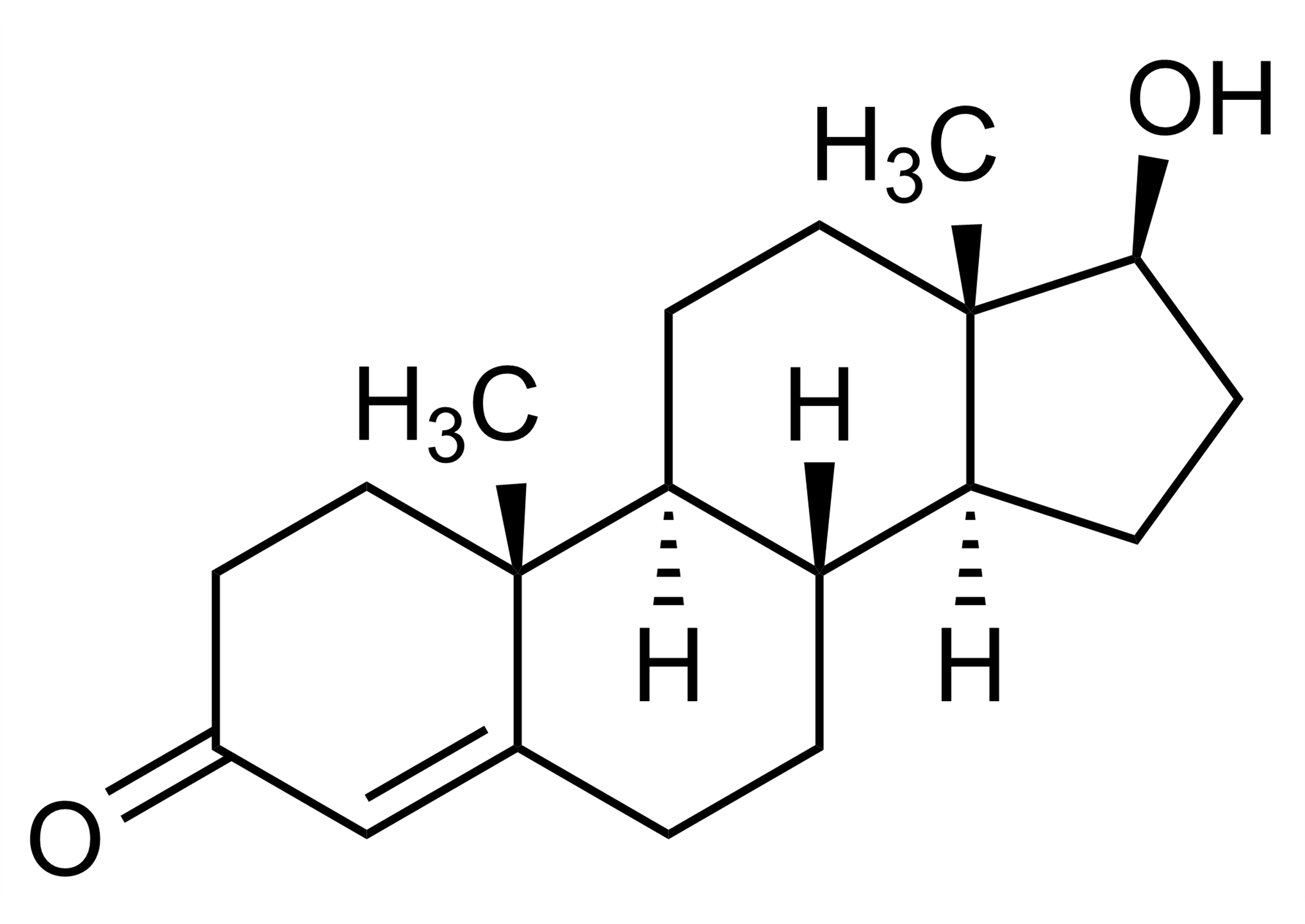 Testosterone Reference Standard - Molecular Structure (CAS 58-22-0) Testosterone reference standard molecular structure (CAS 58-22-0) for LC-MS/MS and GC-MS analysis