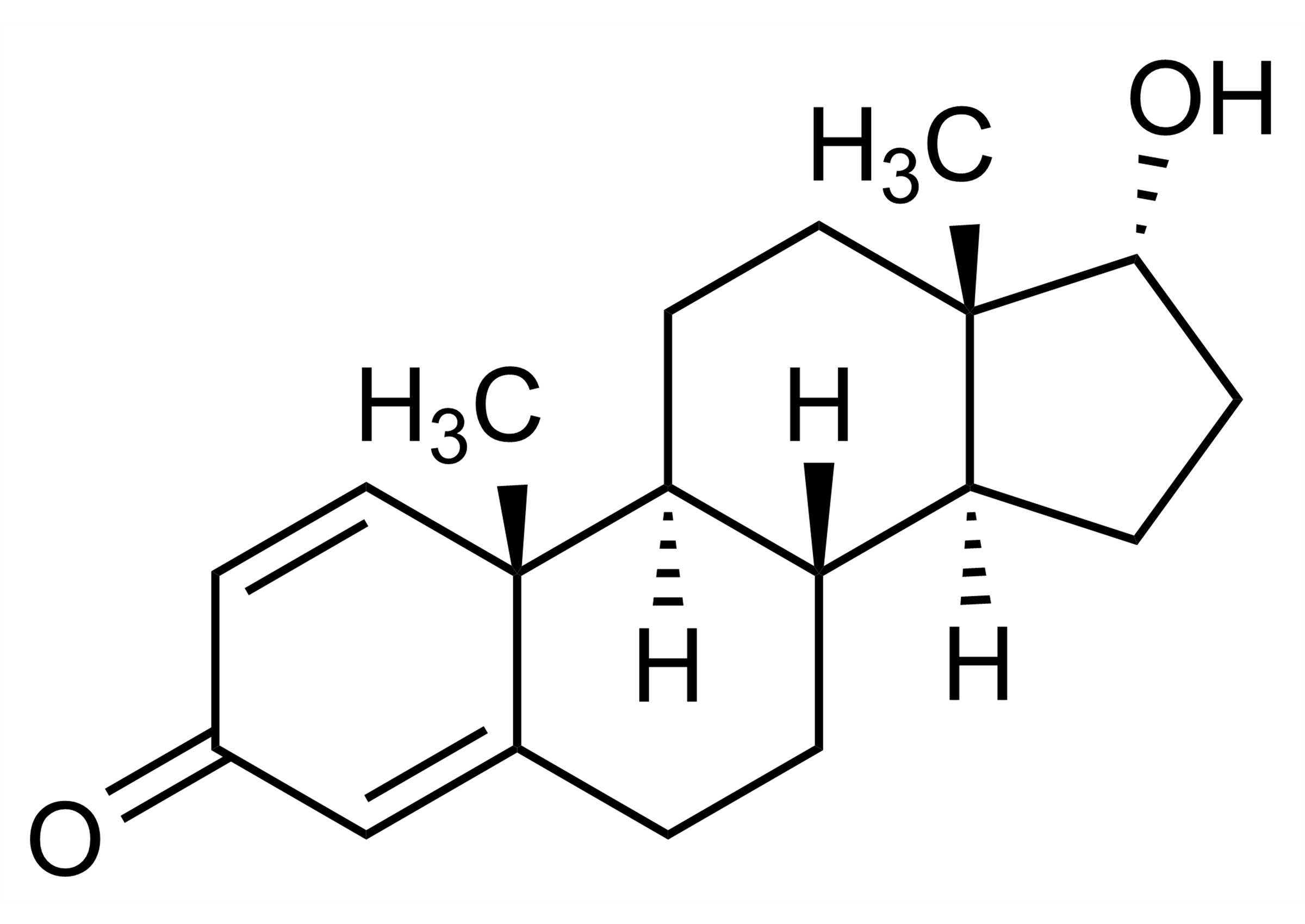 17alpha-Boldenone Reference Standard - Molecular Structure 17alpha-Boldenone reference standard molecular structure for LC-MS/MS and GC-MS