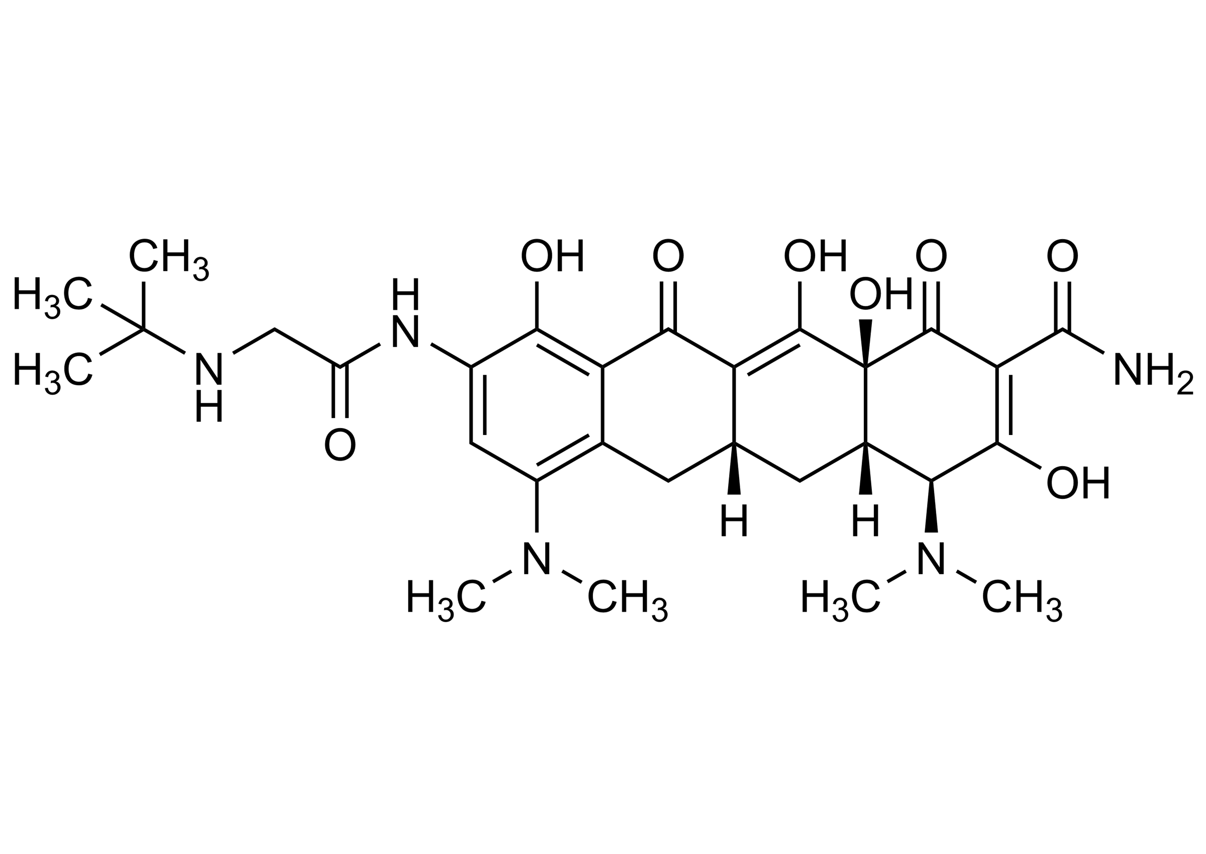 Tigecycline reference standard molecular structure (CAS 220620-09-7)