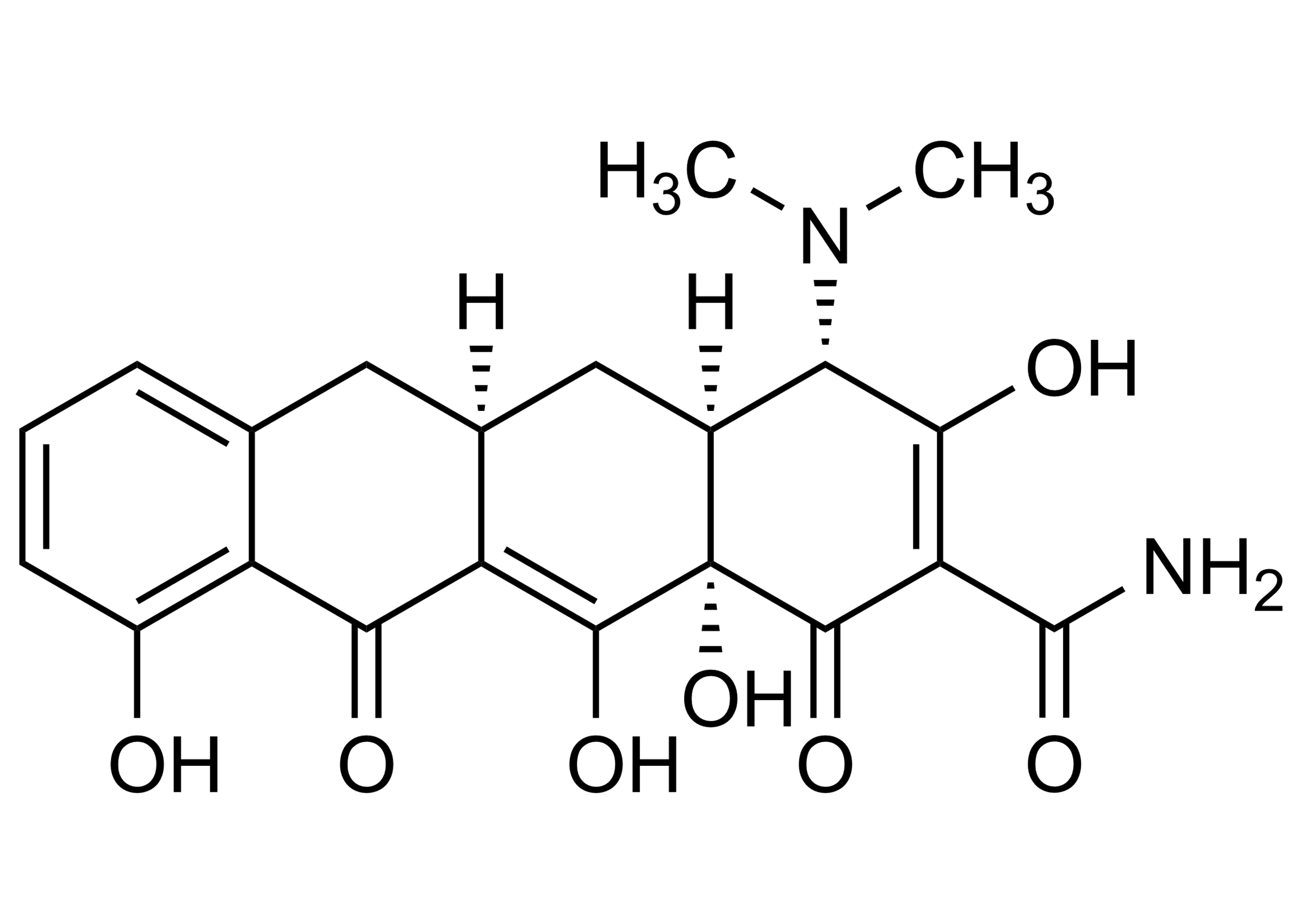 Sancycline molecular structure reference standard for LC-MS/MS and GC-MS analysis