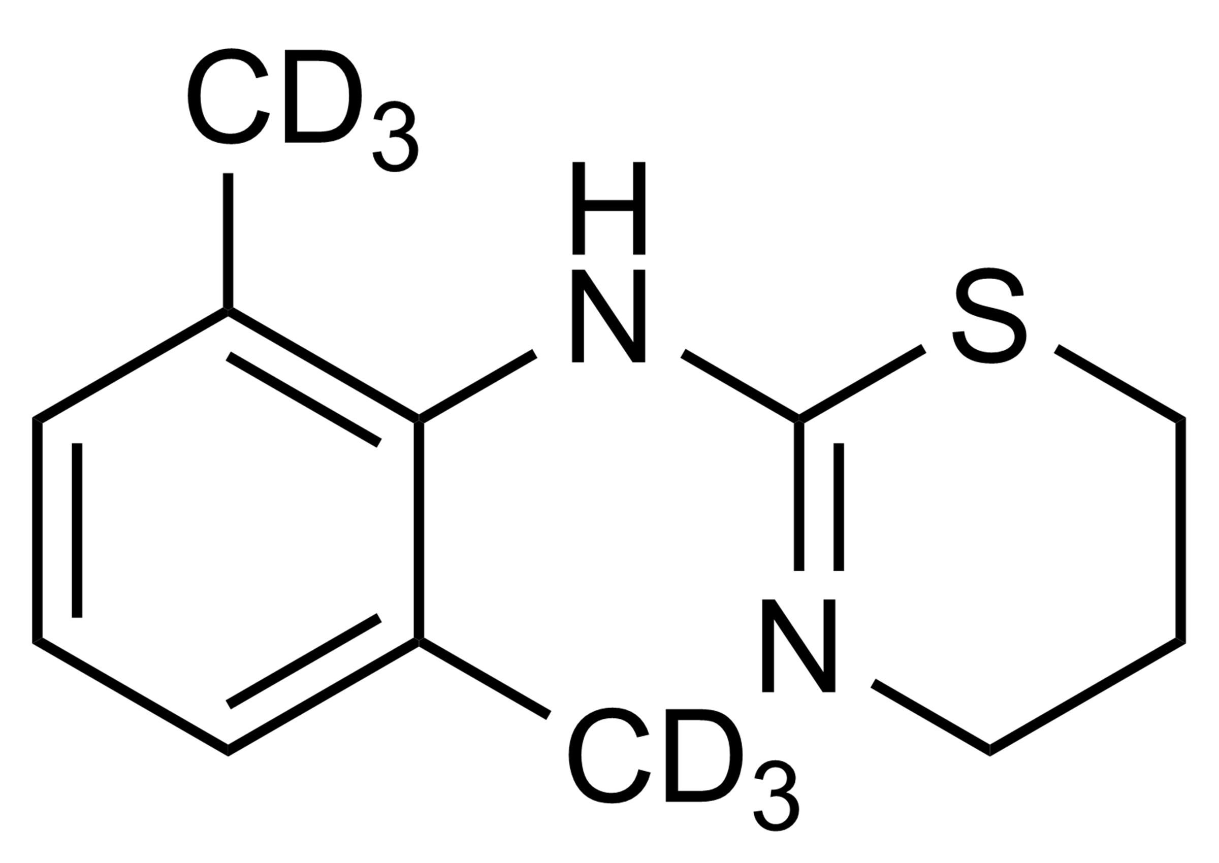 Xylacine D6 molecular structure reference standard CAS 1228182-53-3