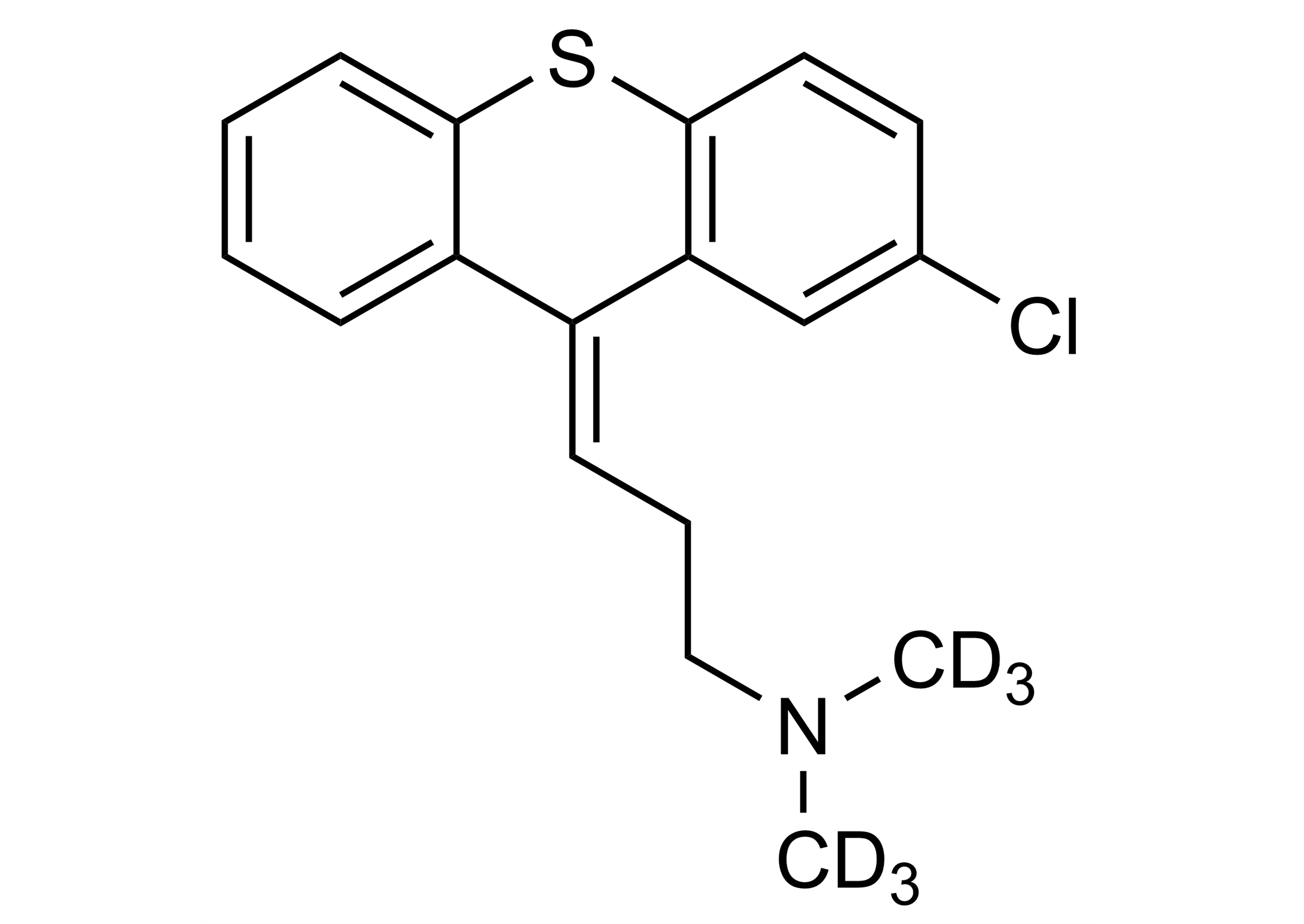 Chlorprothixene-D6 reference standard molecular structure, CAS 1246912-83-3