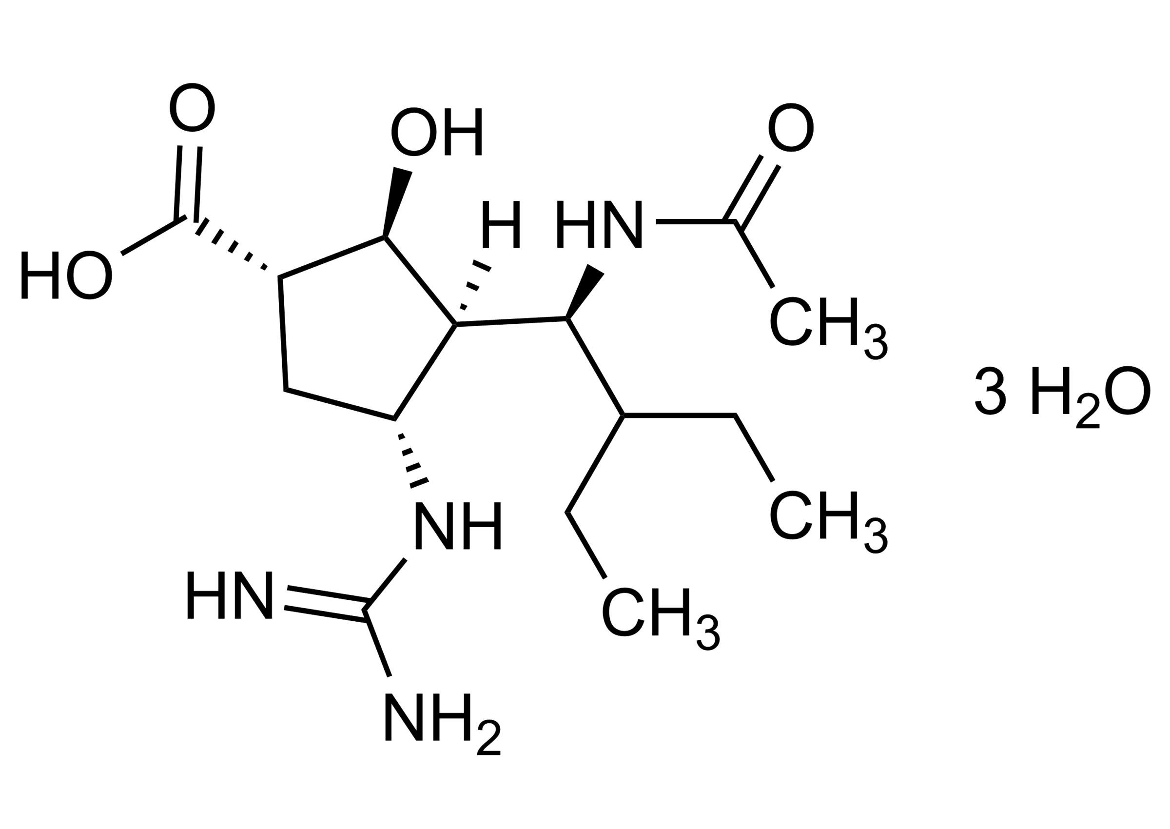 Peramivir reference standard molecular structure Peramivir (CAS 1041434-82-5) reference standard molecular structure for LC-MS/MS and GC-MS calibration