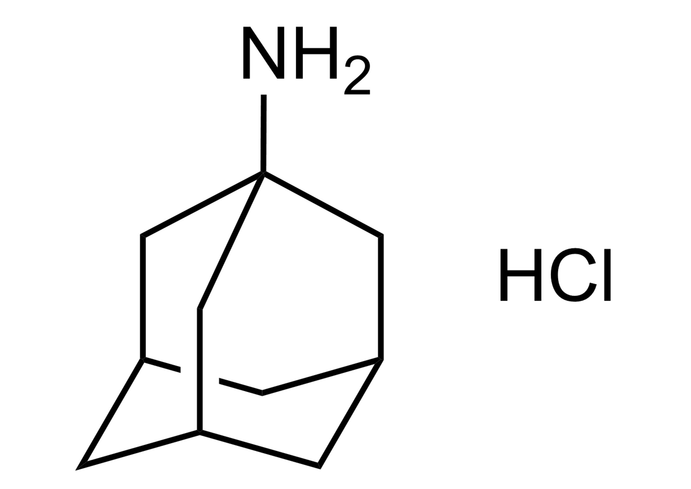 Amantadine hydrochloride reference standard molecular structure