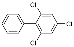PCB 30 reference standard molecular structure Molecular structure of PCB 30 reference standard for analytical calibration